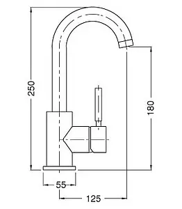Смеситель для раковины Cezares Olimp бронза OLIMP-LSM2-02-L, 2