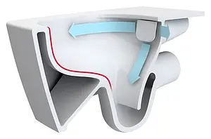 Унитаз подвесной безободковый VitrA D-Light Rim-Ex белый 5911B003-1086 Унитаз подвесной безободковый VitrA D-Light Rim-Ex белый 5911B003-1086, 5