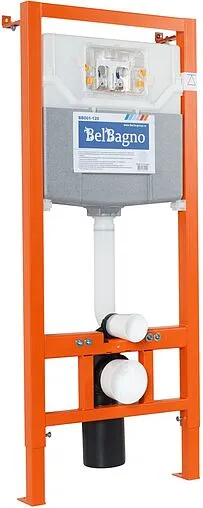 Инсталляция для подвесного унитаза Set 3 в 1 BelBagno BB001-120/BB005-PR-CHROME с кнопкой хром глянцевый Инсталляция для подвесного унитаза Set 3 в 1 BelBagno BB001-120/BB005-PR-CHROME с кнопкой хром глянцевый