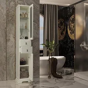 Шкаф-пенал напольный Opadiris Риспекто 30 R слоновая кость 00-00005831, 4