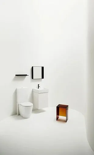 Унитаз-компакт безободковый Laufen Kartell Rimless белый 8.2433.7.000.000.1+8.2933.1.000.871.1