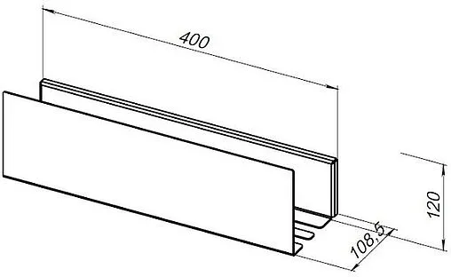Полка Aquanet Магнум 40 чёрный матовый 00274188