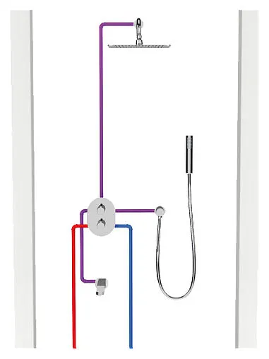 Термостат для 3 потребителей Ravak Chrome CR 067.00 хром X070075 Термостат для 3 потребителей Ravak Chrome CR 067.00 хром X070075