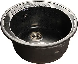Мойка кухонная GranFest Rondo R-520 черный Мойка кухонная GranFest Rondo R-520 черный, 1