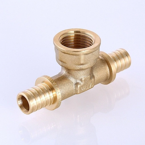 Тройник аксиальный переходной 16мм x ½&quot;в x 16мм Valtec VTm.432.G.160416