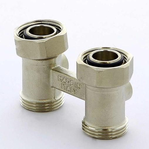 Узел нижнего подключения радиатора прямой ¾"ек x ¾"ек Tiemme 3390001 Узел нижнего подключения радиатора прямой ¾"ек x ¾"ек Tiemme 3390001