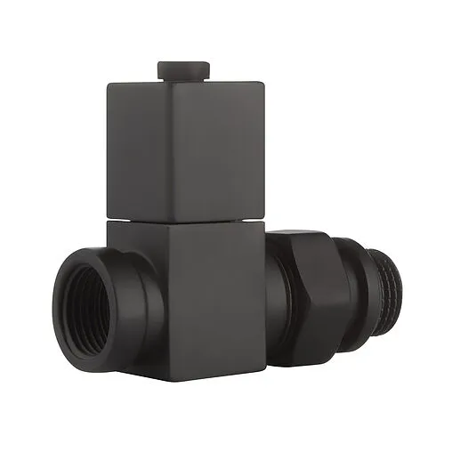 Комплект вентилей запорных прямых ½" в/н Royal Thermo Cube черный RTE 56.0006 Комплект вентилей запорных прямых ½" в/н Royal Thermo Cube черный RTE 56.0006