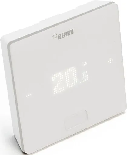 Беспроводной комнатный терморегулятор 24В Rehau Nea Smart 2.0 TRW белый 13280101003