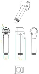 Гигиенический душ с держателем Lemark хром LM8090C Гигиенический душ с держателем Lemark хром LM8090C, 2