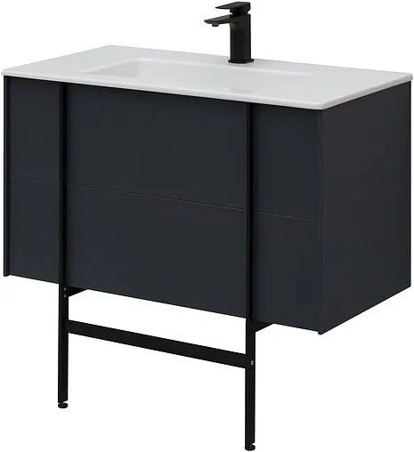 Тумба под умывальник подвесная Allen Brau Reality 90 антрацит 1.32006.AM