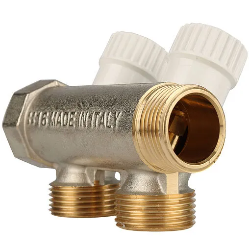 Коллектор регулирующий проходной 2 отвода ¾"в/н x ¾"ек Stout SMB 6851 343402 Коллектор регулирующий проходной 2 отвода ¾"в/н x ¾"ек Stout SMB 6851 343402