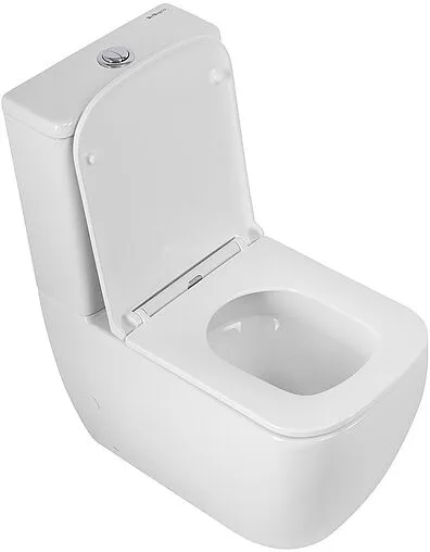 Унитаз-компакт безободковый BelBagno Luce Tornado белый BB2197CP-TOR/SC+BB2197T