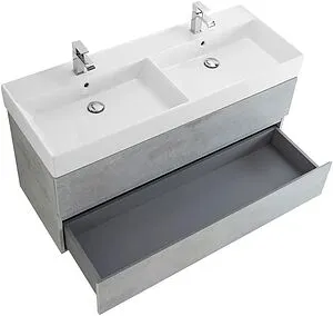 Тумба под умывальник подвесная Cezares Molveno 46 120 Beton MOLVENO 46-120-2C-SO-BET Тумба под умывальник подвесная Cezares Molveno 46 120 Beton MOLVENO 46-120-2C-SO-BET, 4