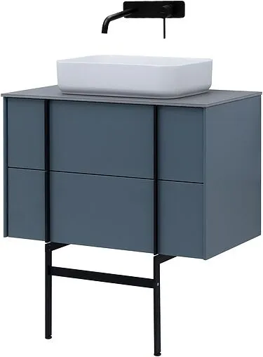 Тумба под умывальник подвесная Allen Brau Reality 80 синий 1.32005.BGM