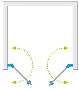 Дверь в нишу 900мм прозрачное стекло Radaway NES 8 Black DWD I 90 10077055-54-01L+10077035-54-01R Дверь в нишу 900мм прозрачное стекло Radaway NES 8 Black DWD I 90 10077055-54-01L+10077035-54-01R, 3