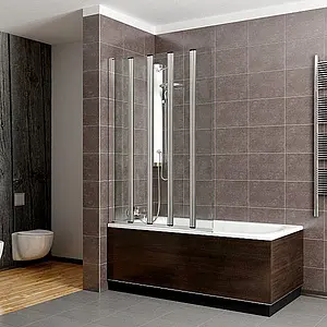 Шторка на ванну 1100мм прозрачное стекло Radaway Eos PNW5 110 205501-101, 1