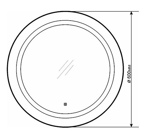 Зеркало с подсветкой Comforty Круг 60 00004140524CF