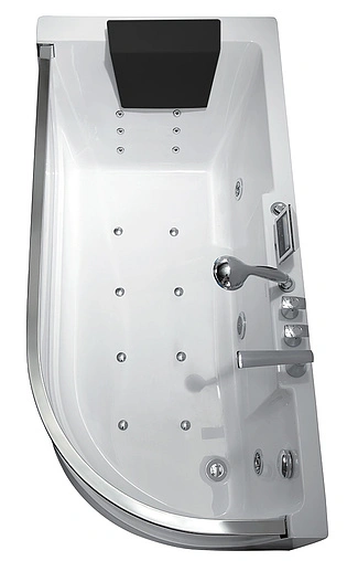 Ванна акриловая с гидромассажем Gemy 165x80 L G9227 K L