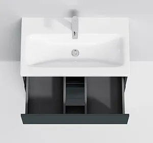 Тумба-умывальник напольная Am.Pm Gem S 75 графит матовый M91FSX0752GM+M90WCC0752WG Тумба-умывальник напольная Am.Pm Gem S 75 графит матовый M91FSX0752GM+M90WCC0752WG, 4
