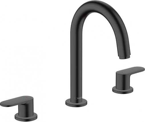 Смеситель для раковины Hansgrohe Vernis Blend 150 чёрный матовый 71553670