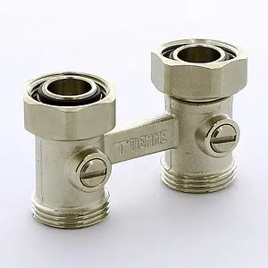 Узел нижнего подключения радиатора прямой ¾&quot;ек x ¾&quot;ек Tiemme 3390001, 3