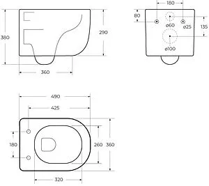 Унитаз подвесной безободковый BelBagno Soft Tornado белый BB084CH-TOR, 2
