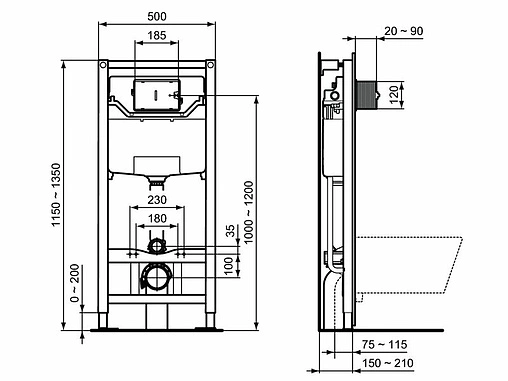 Комплект 5 в 1 Ideal Standard Connect Air AquaBlade E212801 с кнопкой Solea M1 R0108AA хром глянцевый Комплект 5 в 1 Ideal Standard Connect Air AquaBlade E212801 с кнопкой Solea M1 R0108AA хром глянцевый