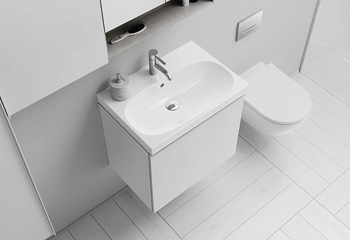 Комплект 6 в 1 Geberit Acanto 500.128.21.A с кнопкой Delta 51 хром глянцевый