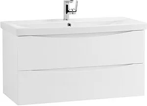 Тумба-умывальник подвесная BelBagno MARINO-CER 100 Bianco Lucido MARINO-CER-1000-2C-SO-BL-P+BB-0324-100-LVB, 3