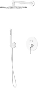Душевая система со смесителем для душа Gattoni Circle Two белый матовый 9190/PDBO Душевая система со смесителем для душа Gattoni Circle Two белый матовый 9190/PDBO, 1