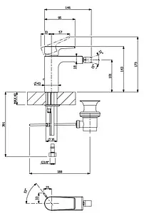 Смеситель для биде Villeroy&Boch Liberty хром TVB10700100061, 2