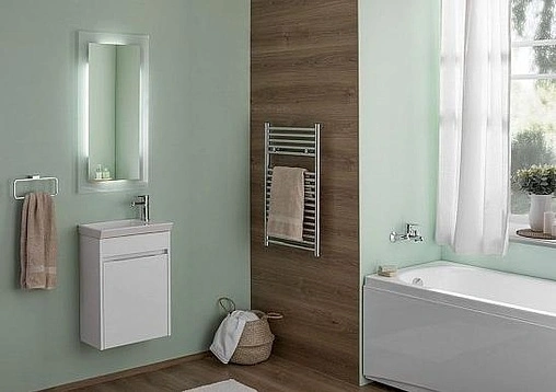 Тумба-умывальник подвесная Aquanet Дувр 45 белый 00182607+00182339