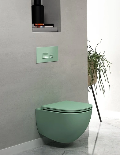 Крышка-сиденье для унитаза с микролифтом ISVEA F50 мятно-зеленый 40KF0542I-S