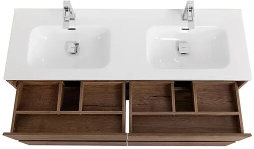 Тумба-умывальник подвесная BelBagno KRAFT 140 Rovere Tabacco KRAFT-1400-4C-SO-2-RT+BB1400-2-ETL