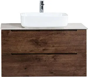 Тумба-умывальник подвесная BelBagno ETNA 90 Rovere Moro ETNA-900-2C-SO-RW-P+ Тумба-умывальник подвесная BelBagno ETNA 90 Rovere Moro ETNA-900-2C-SO-RW-P+, 1