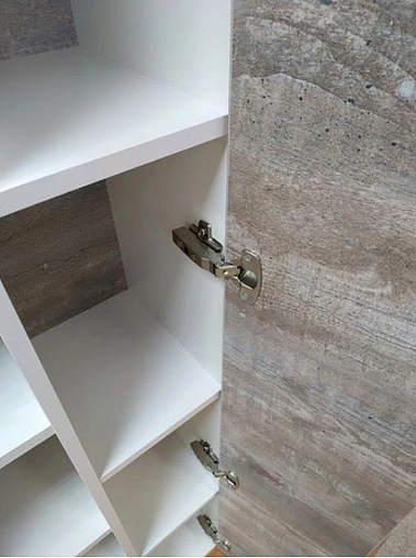 Шкаф-пенал подвесной Comforty Турин 45 дуб бежевый/белый 00004136455CF