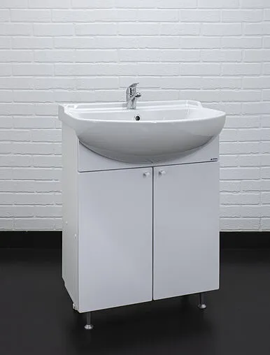 Тумба-умывальник напольный Айсберг Промо 60 белый DP2602T+4607152361513