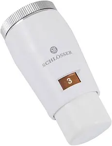 Головка термостатическая M30x1.5 Schlosser Mini белый 601100031 Головка термостатическая M30x1.5 Schlosser Mini белый 601100031, 1