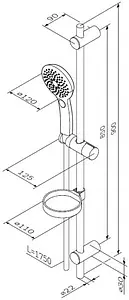 Душевая стойка Am.Pm Inspire 2.0 хром F0150A000 Душевая стойка Am.Pm Inspire 2.0 хром F0150A000, 2