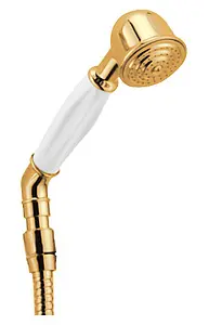Лейка ручного душа Cezares Retro золото/белый CZR-DEF2-03-Bi, 1