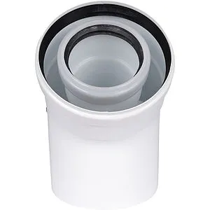 Колено для дымохода Ø 60/100мм ∠ 45° (PP) для конденсационных котлов Rommer RCA-8610-000045, 2