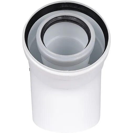 Колено для дымохода Ø 60/100мм ∠ 45° (PP) для конденсационных котлов Rommer RCA-8610-000045