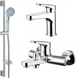 Комплект для ванны 3 в 1 Bravat Eler хром F00450CP Комплект для ванны 3 в 1 Bravat Eler хром F00450CP, 1