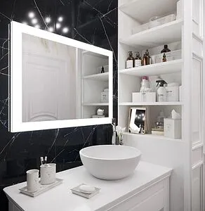 Зеркало с подсветкой Continent Relax Led 120x80 белый ЗЛП472 Зеркало с подсветкой Continent Relax Led 120x80 белый ЗЛП472, 5