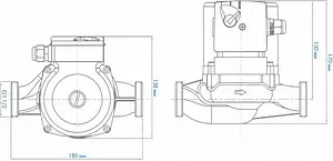 Насос циркуляционный Джилекс Циркуль Premium 25/80 2581 Насос циркуляционный Джилекс Циркуль Premium 25/80 2581, 4