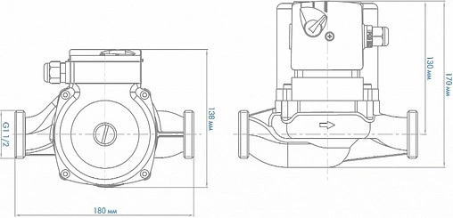 Насос циркуляционный Джилекс Циркуль Premium 25/80 2581