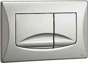 Клавиша смыва для унитаза OLI River 638506 хром матовый Клавиша смыва для унитаза OLI River 638506 хром матовый, 1
