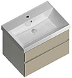 Тумба-умывальник подвесная Kerama Marazzi Cubo 70 лимо CUB.70.2\LIM+CU.wb.70