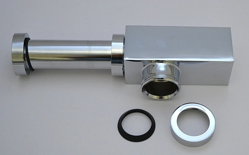 Сифон бутылочный для раковины AlcaPlast хром A401