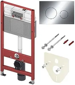 Инсталляция для подвесного унитаза Set 4 в 1 TECEbase kit 2.0 K440921 с кнопкой TECEloop хром, 1